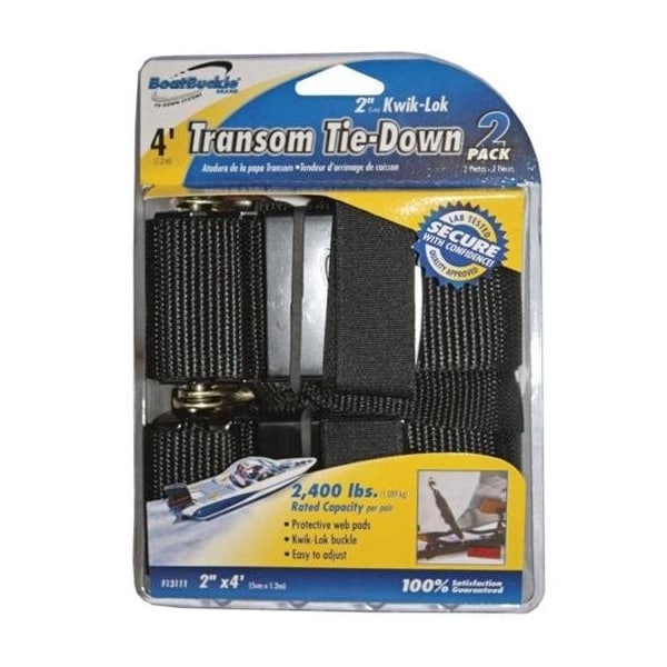 Redneck Trailer Supplies Transom Tie Down, 2 X 4' Kwik Lok, 2PK 396413